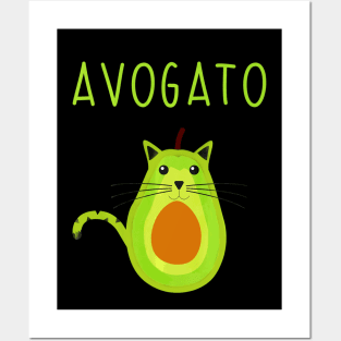 Cinco De Meow Avogato Cat Avocado Posters and Art